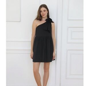 Shoshanna Asymmetrical Black Dress size 6